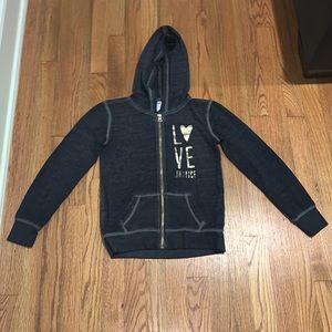 size 8 zip up sweatshirt